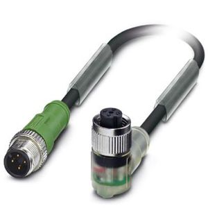 SAC-4P-M12MS/5,0-PUR/M12FR-3L CABO COM CONECTOR