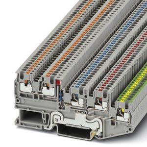 PTIO1,5/S/4-PE-LED24RD BORNES PARA SENSORES/ATUADORES