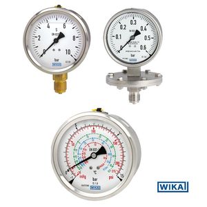233.50-F-IG398Z-ND-UZHZAZZ-ZZZZZZZ MANÔMETRO TOTAL INOX Ø160, 0...10 KGF/CM2  1/2 NPT